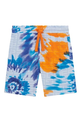Short de bain tie and dye - Ciel et jaune