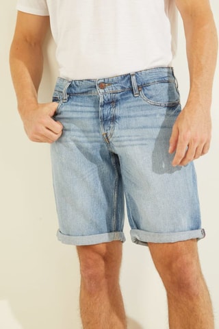 Short slim en jean - Bleu clair