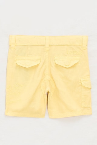 Short en lin - Jaune