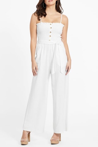 Combinaison en lin - Blanc