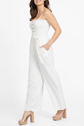 Combinaison en lin - Blanc