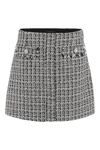 Minijupe en tweed Daphnée - Noir