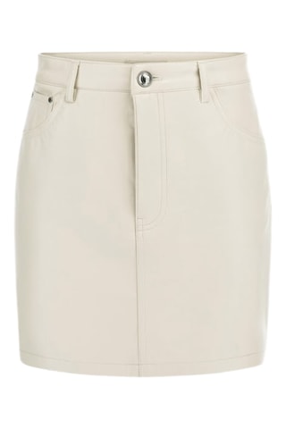 Minijupe taille haute Ysaline - Beige