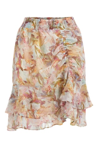 Jupe patineuse - Blanc et rose