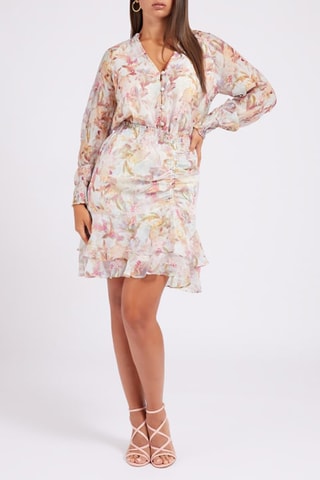 Jupe patineuse - Blanc et rose