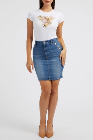 Jupe fourreau en jean - Bleu