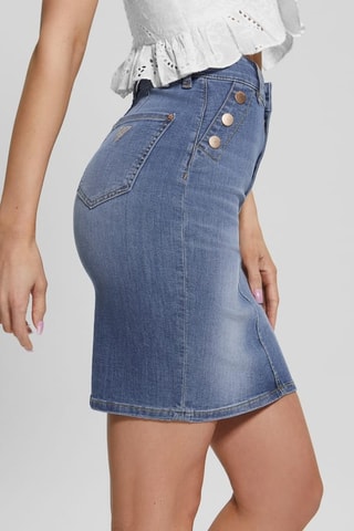 Jupe fourreau en jean - Bleu