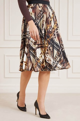 Jupe plissée - Marron