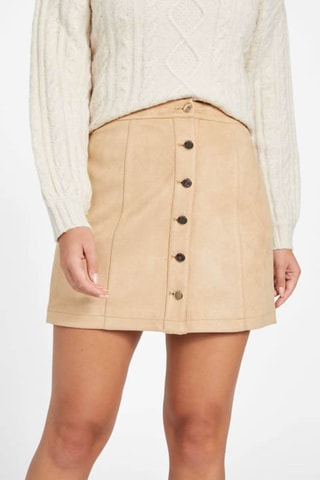 Jupe droite - Crème