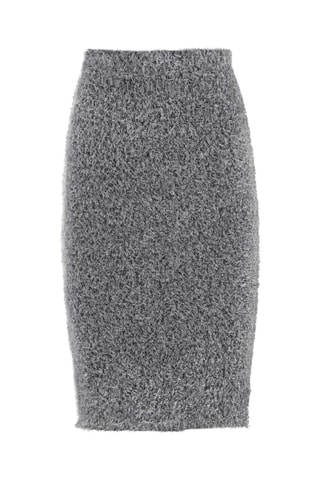 Jupe fourreau taille haute - Gris