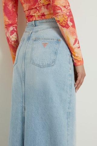 Jupe longue en jean Wenona - Bleu