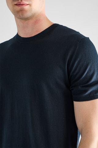 Top en soie - Bleu marine