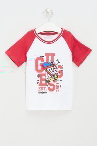 T-shirt - Blanc et rouge