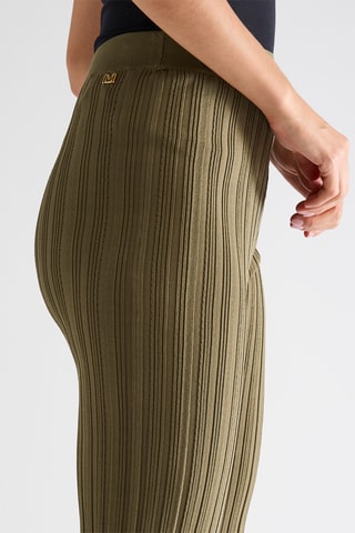 Pantalon flare taille haute Giada - Vert olive