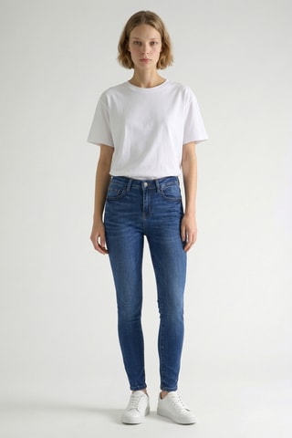 Jean skinny taille haute Tama Goya - Bleu cobalt