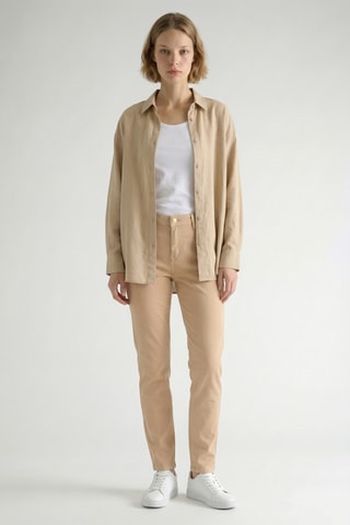 Jean skinny taille haute - Beige