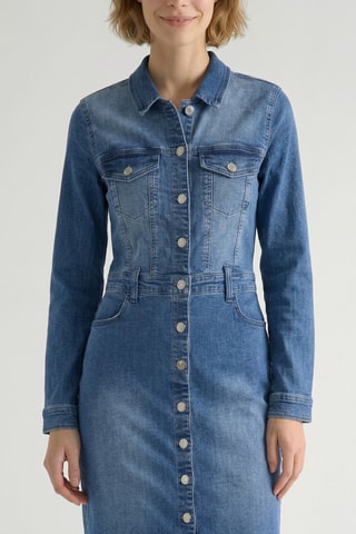 Robe chemise en jean Dali - Bleu clair