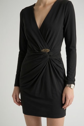 Robe drapée Jenna - Noir