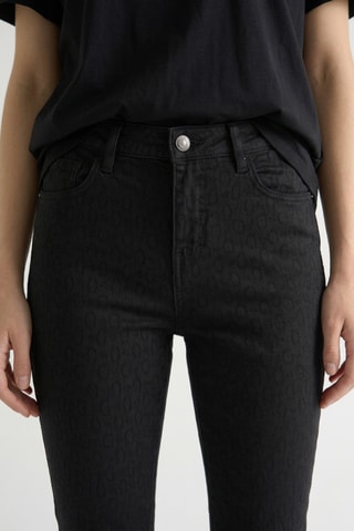 Jean skinny taille haute - Noir