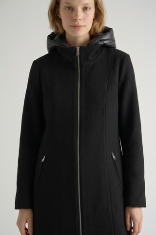 Manteau à capuche - Noir