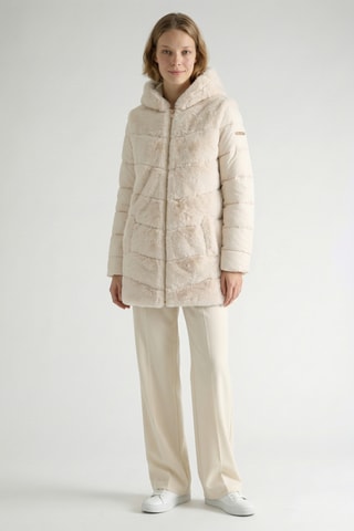 Doudoune longue Olivianne - Ecru