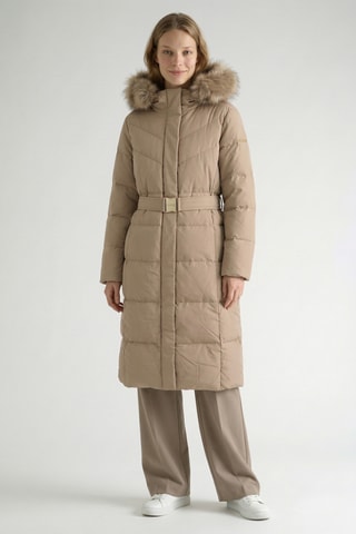 Doudoune longue Sandra - Beige