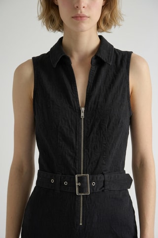 Combinaison en jean Nalah - Noir