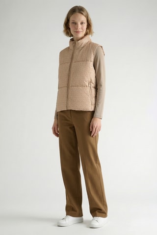 Doudoune réversible sans manches Virginia - Beige