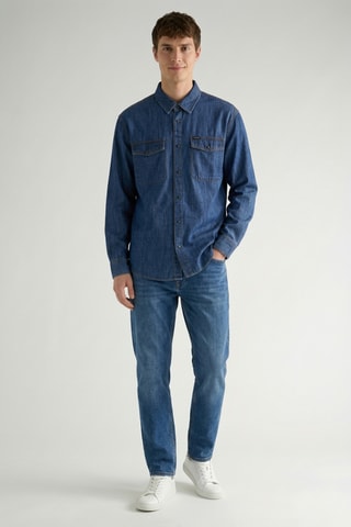 Surchemise en jean - Bleu marine