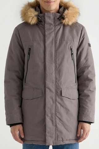 Parka à capuche Leon - Gris foncé