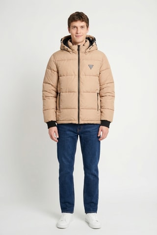 Doudoune à capuche Daniel - Taupe