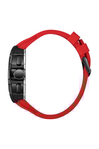Reloj de cuarzo de aleación - Taquímetro - Rojo y negro