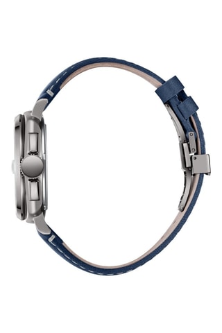 Reloj de piel - Azul y gris