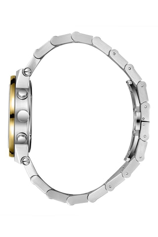 Reloj de metal - Cronógrafo - Plateado y dorado