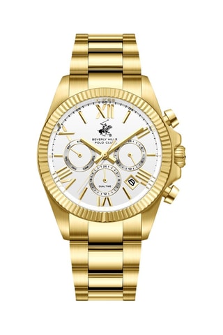 Reloj bañado en oro amarillo - Cronógrafo - Dorado