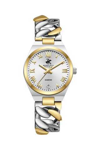 Reloj de metal - Plateado y dorado