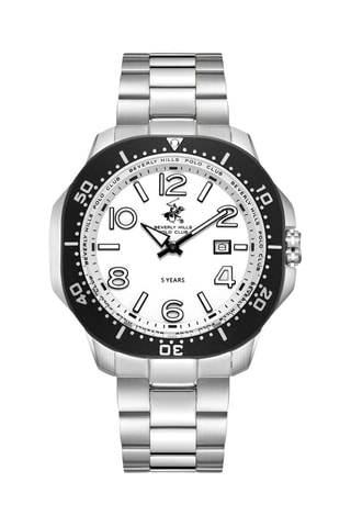 Reloj de metal - Plateado y negro