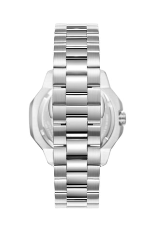 Reloj de metal - Plateado y negro