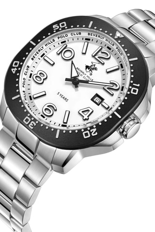 Reloj de metal - Plateado y negro