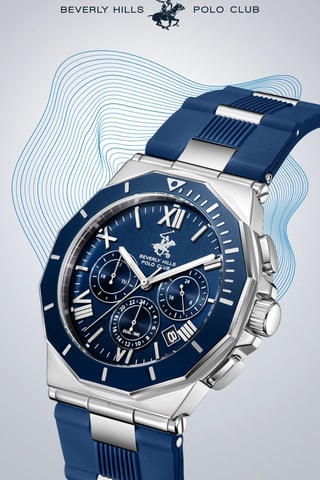 Reloj de silicona - Cronógrafo - Azul