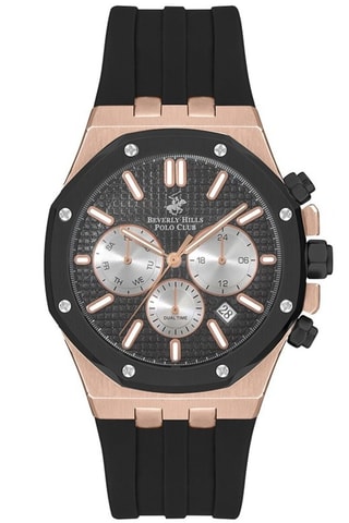 Reloj de silicona - Cronógrafo - Negro