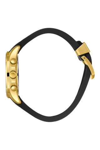 Reloj de silicona - Cronógrafo - Negro y dorado