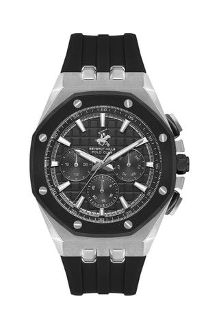 Reloj de silicona - Cronógrafo - Negro