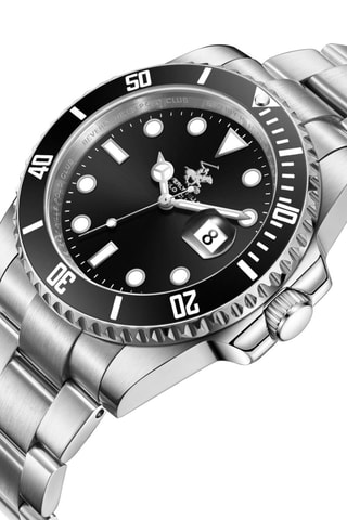 Reloj de metal - Plateado y negro