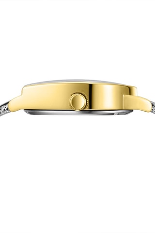 Reloj de cuarzo chapado en oro