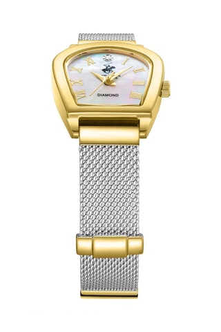 Reloj de cuarzo chapado en oro