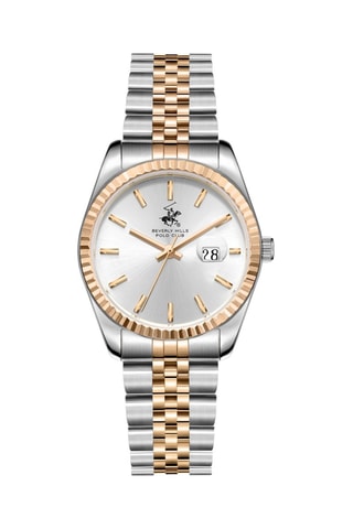 Reloj de metal - Plateado y dorado