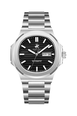 Reloj automático de metal - Plateado