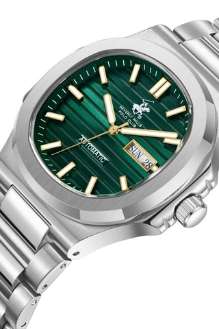 Reloj automático de metal - Plateado