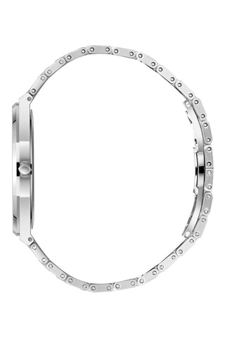 Reloj de cuarzo de metal y cerámica